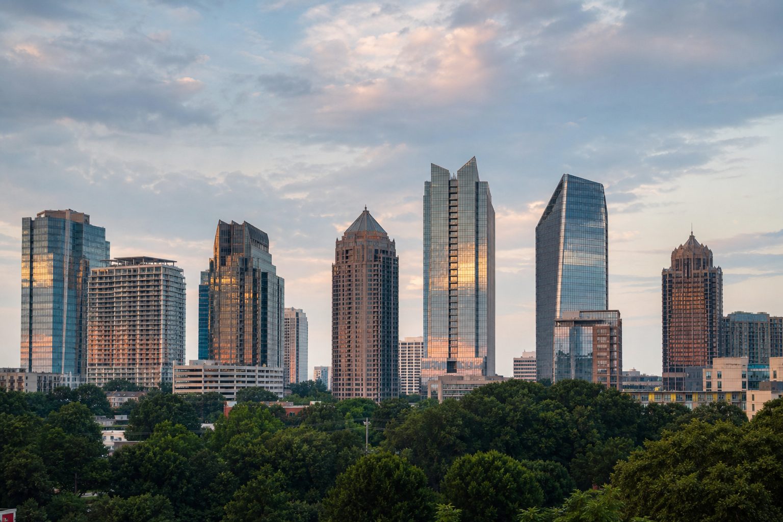 Concept image of the Buckhead Atlanta skyline